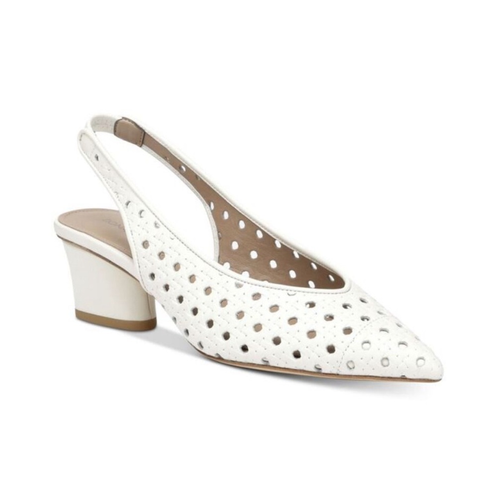 Donald J. Pliner White Slingback Heels
